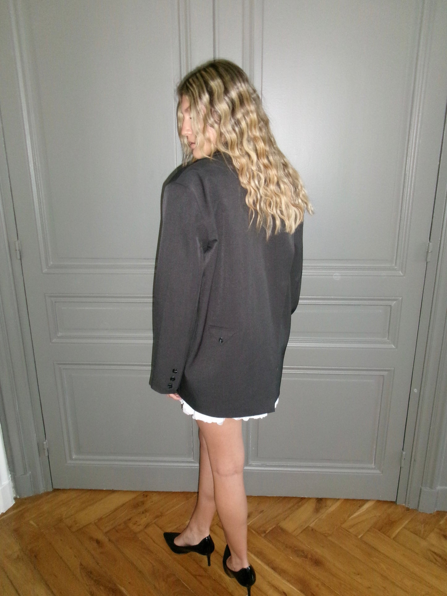 BLAZER OVERSIZE GRIS