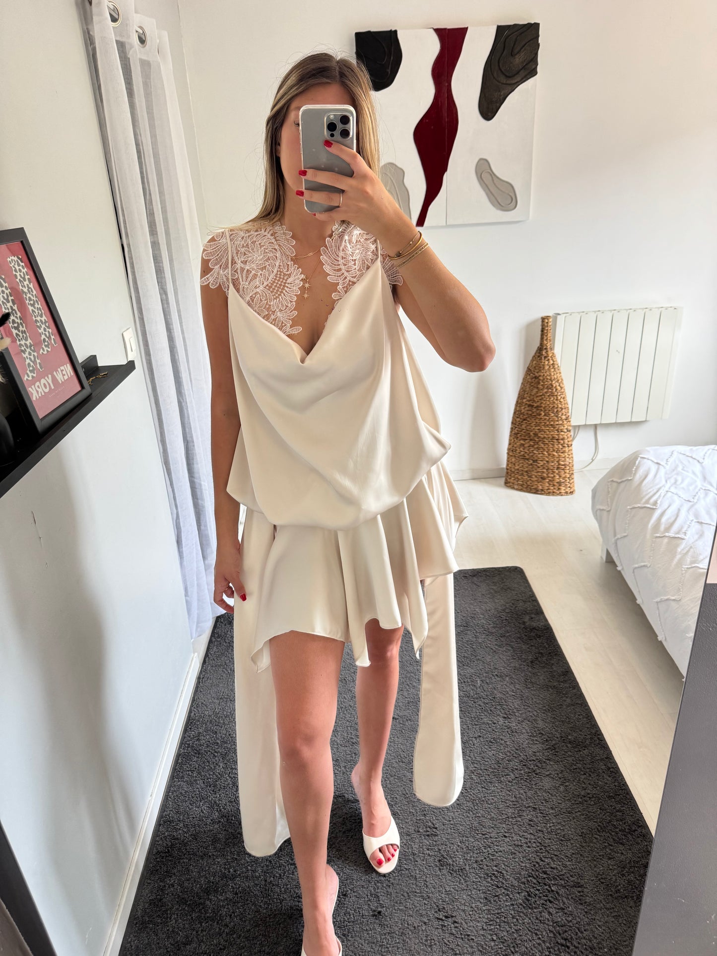 ROBE "LIVIA" BEIGE