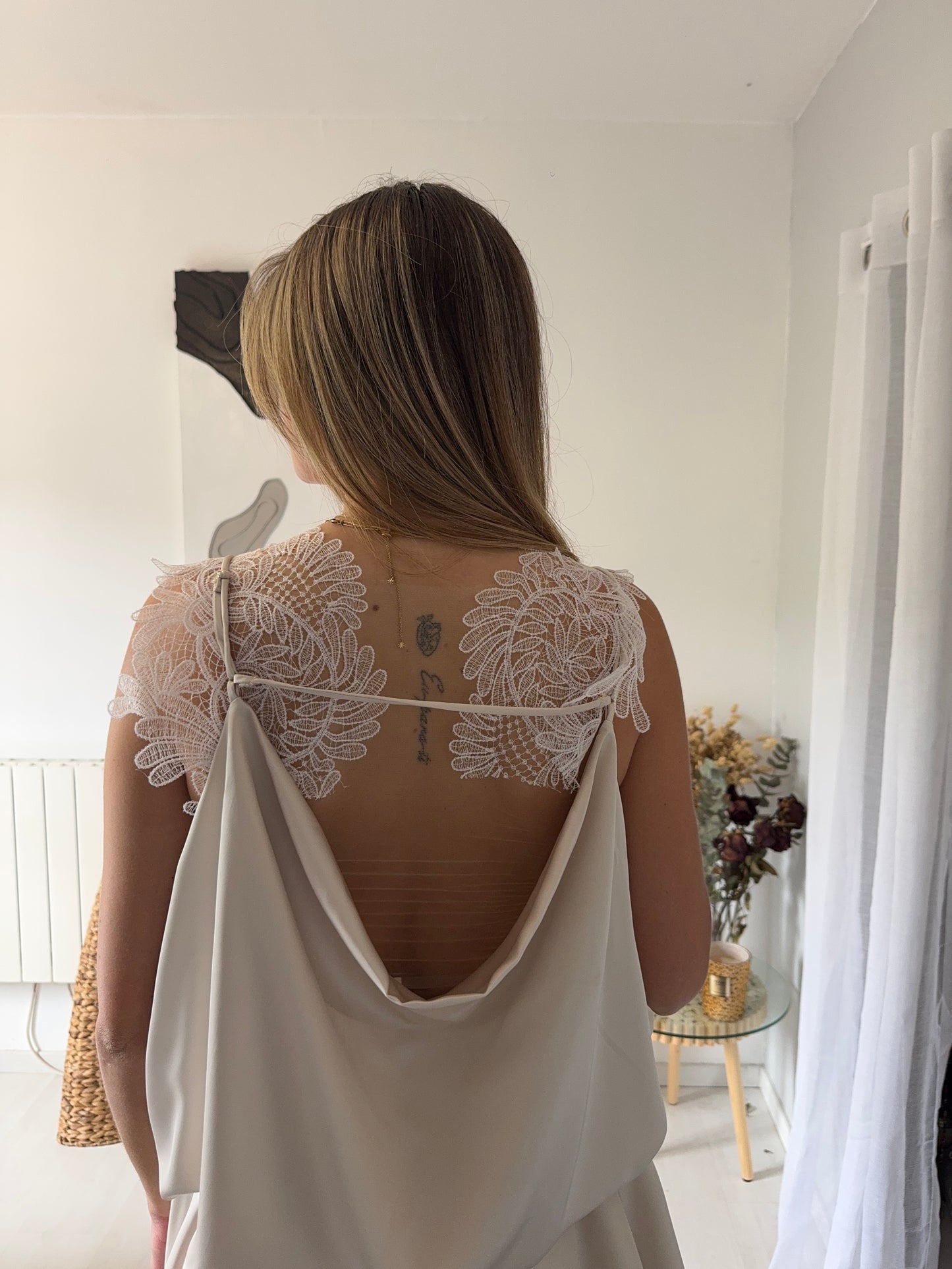 ROBE "LIVIA" BEIGE