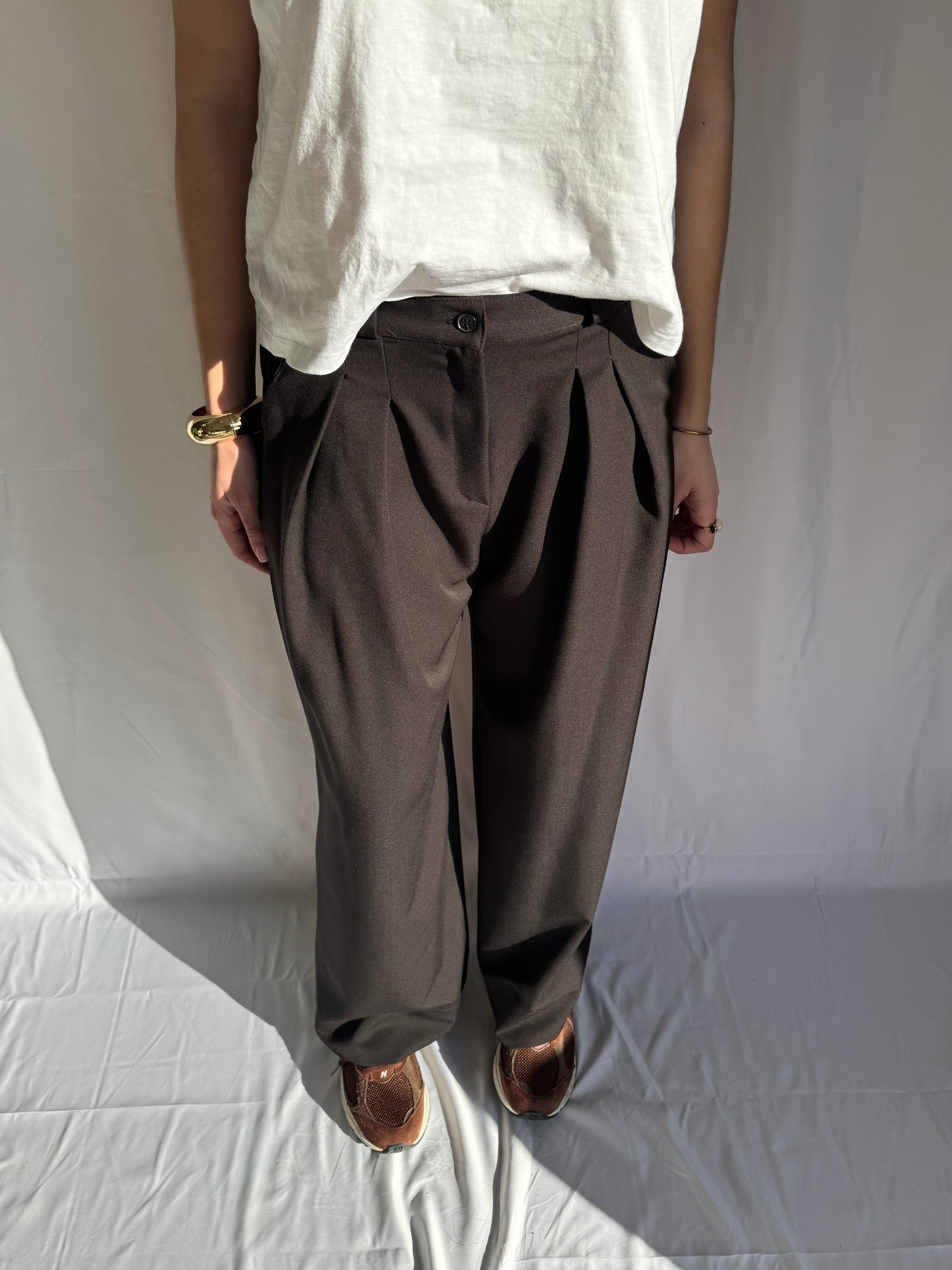 PANTALON DE TAILLEUR MARRON
