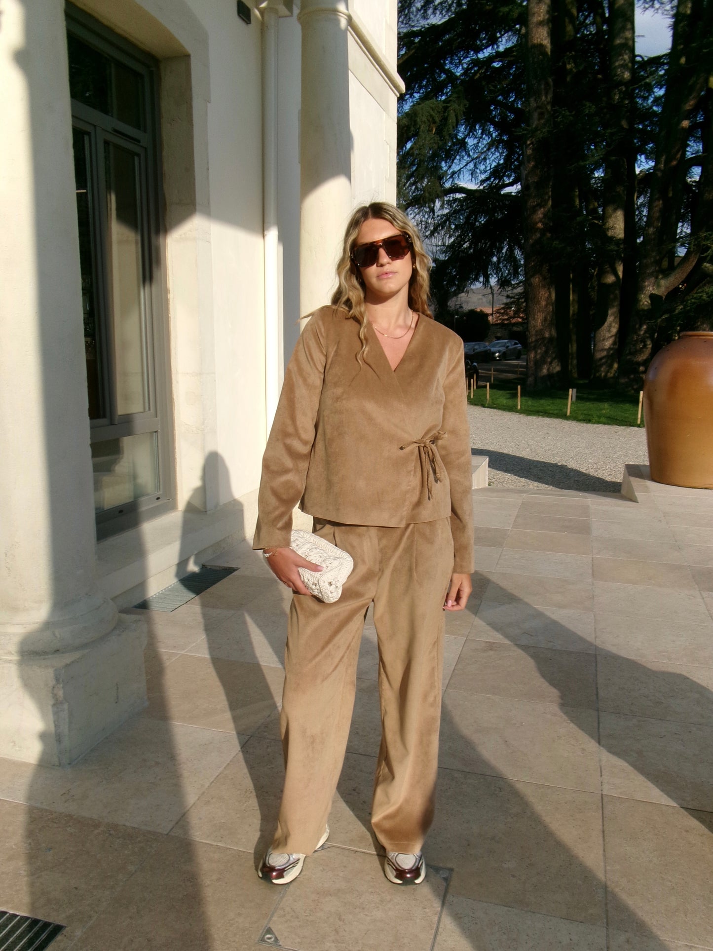 PANTALON VELOURS CÔTELÉ