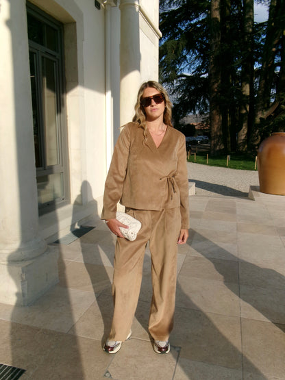 PANTALON VELOURS CÔTELÉ