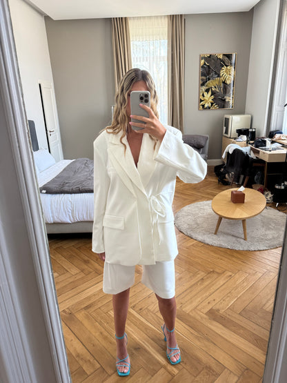 BLAZER OVERSIZE ÉCRU