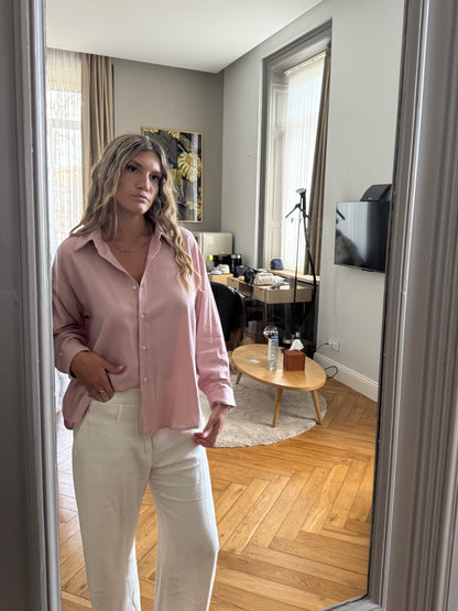 CHEMISE DOS NU ROSE